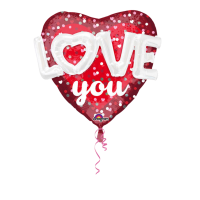 Mulitballoon Love Hearts & Dots